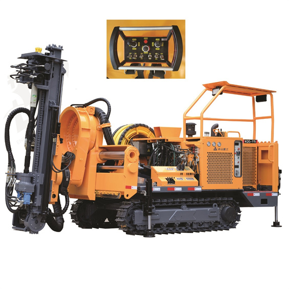 KSQ31-KQG-115 Tunnel DTH Deep Hole Drilling Rig Climbing Capacity：≦20° Width of Tunnel：3.5-8m Height of Tunnel：3.2-5m Drilling Depth：50m
